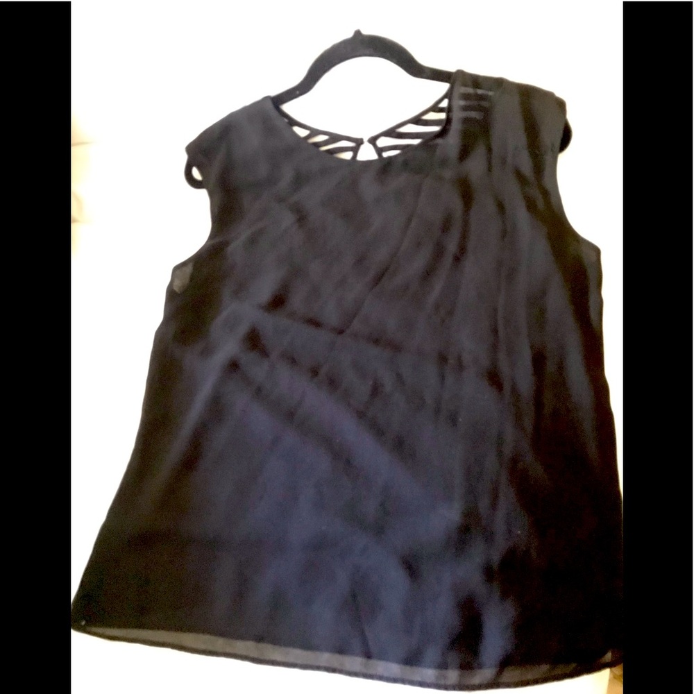 Black Semi see through Top
